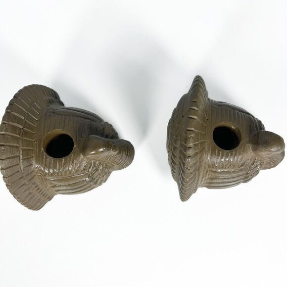 Pair Of Hallmark Thanksgiving Candle Turkey Holders NEW - Picture 7 of 9